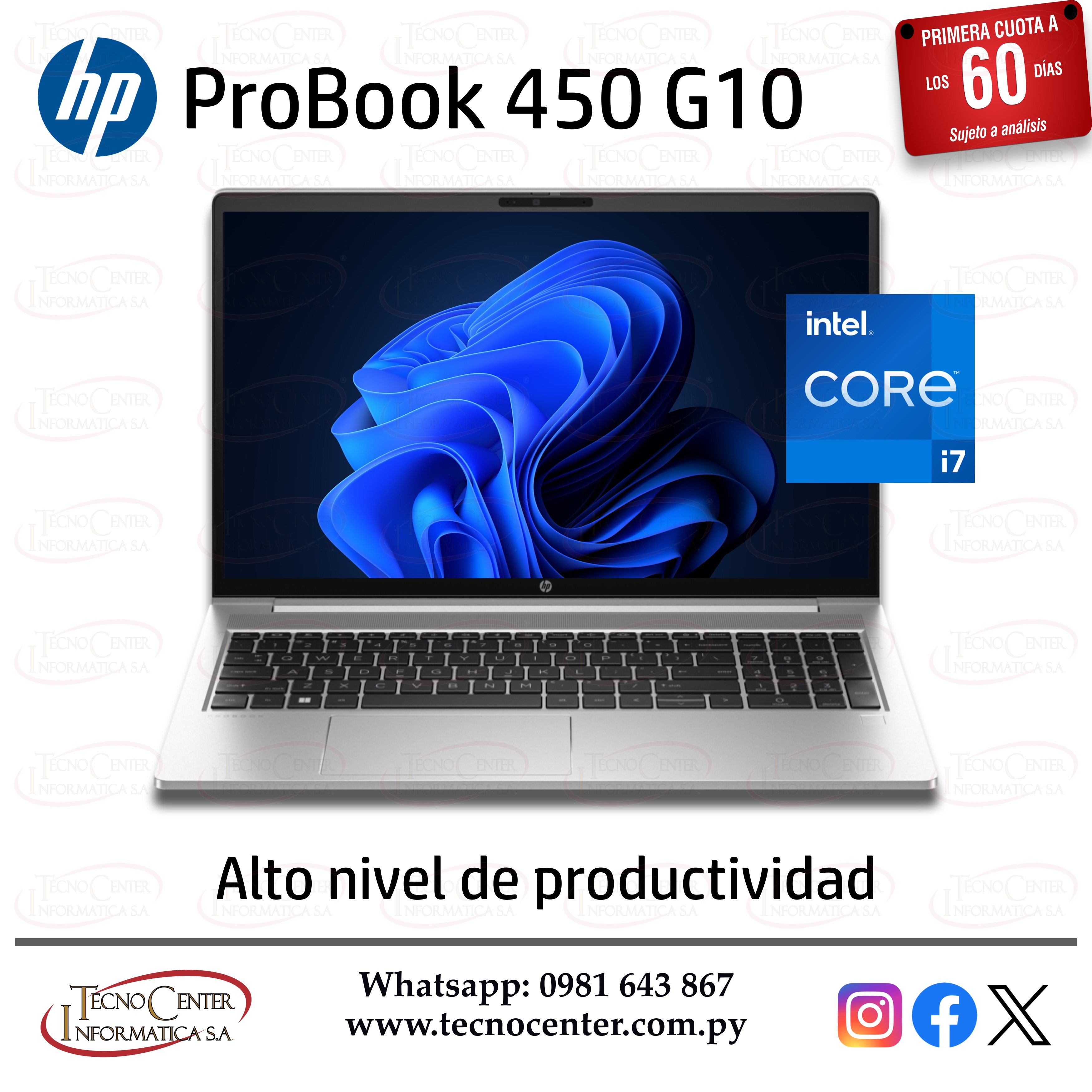 Notebook HP ProBook 450 G10 Intel Core i7